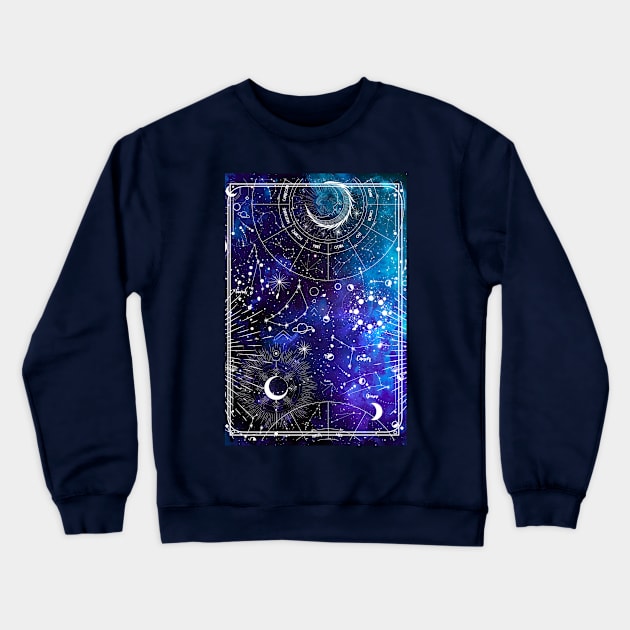 Constellations Crewneck Sweatshirt by ElenaDanilo